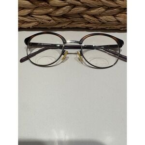 Eyecroxx Round Tortoise Silver‎ Metal Frame Glasses Spectacles Eyewear